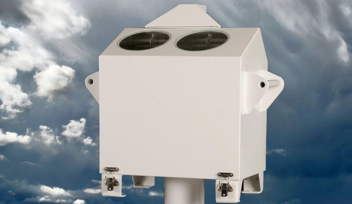 CBME cloud height ceilometer in action.