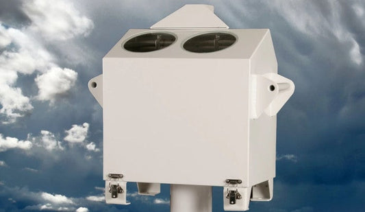 CBME cloud height ceilometer in action.